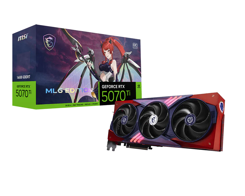MSI GeForce RTX 5070 Ti 16G EDICIÓN MLG OC